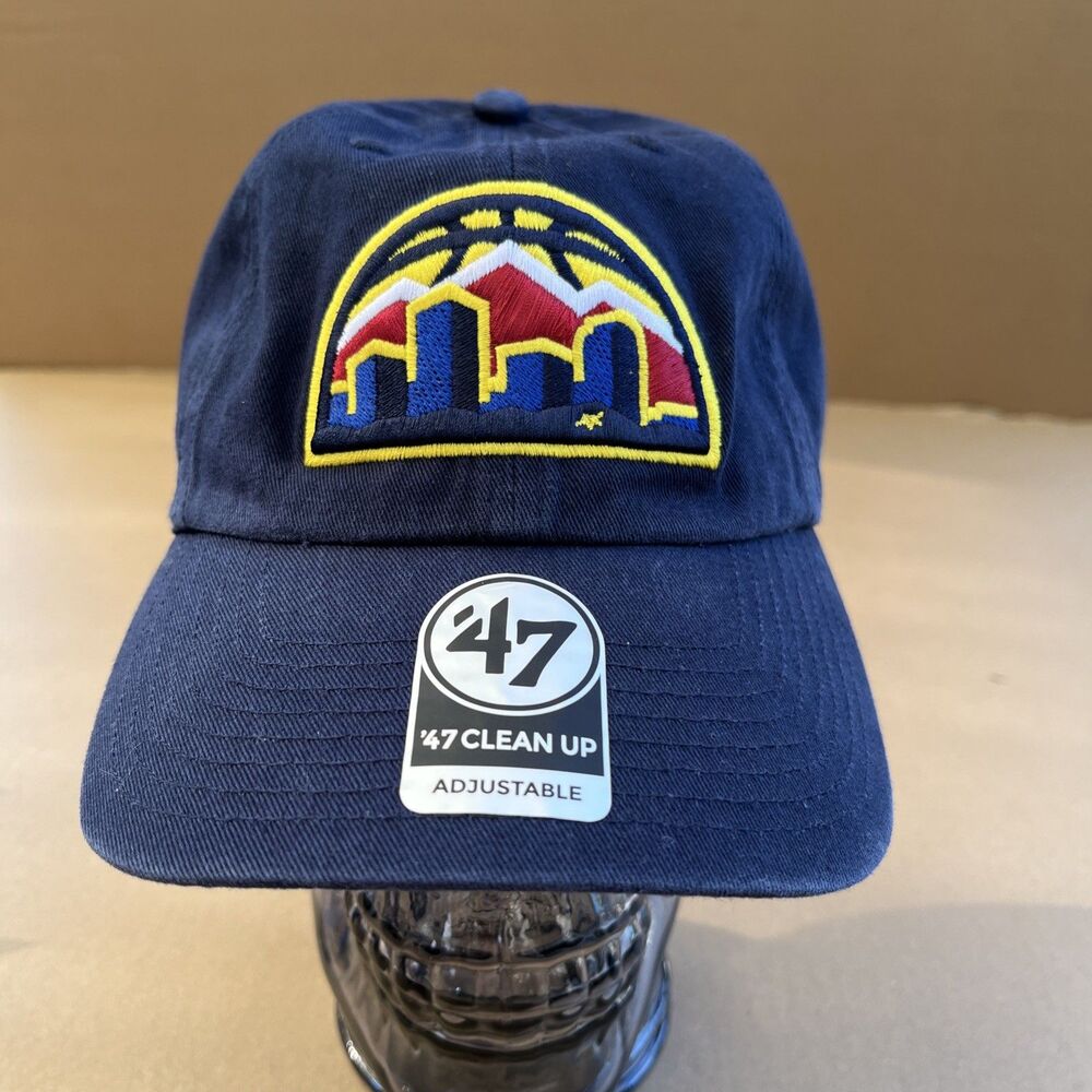 Denver Nuggets Hat Cap Strap Back ‘47 Clean Up Adjustable. Brand New With Tags